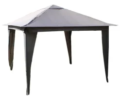 Tonnelle Manea pliable en acier Couleurs Du Monde - 3.5 x 3.5 m
