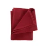 Torchon en coton rouge nid d’abeille - 50 x 70 cm