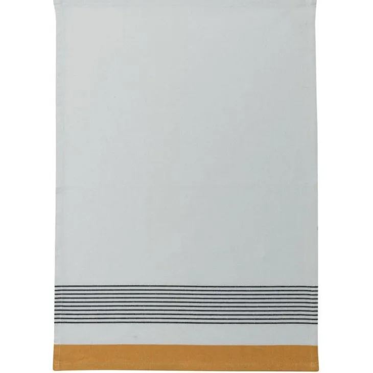 Torchon recyclé Dinis coloris jaune - 50 x 70 cm