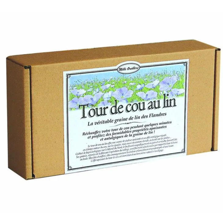 Tour de cou en lin 15x75 cm