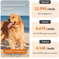 Traceur GPS pour chien coloris blanc Weenect