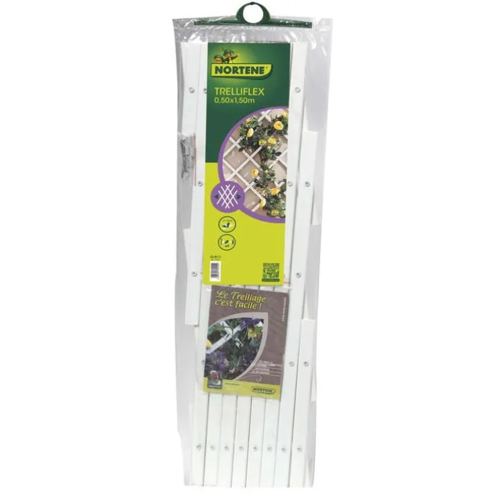 Treillis extérieur Treilliflex en PVC, coloris blanc, 50 x 150 cm