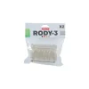Tube droit Rody gris transparent 10x6x6 cm