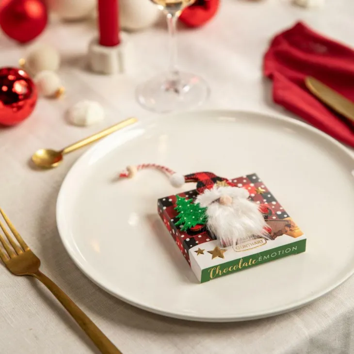 Étui de Noël avec du chocolat motif lutin France Décor - 36 g