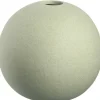 Vase boule soliflore en céramique vert Leonardo Bolla - Ø 10 x H 9 cm