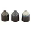 Vase bouteille coloris bleu en céramique - Ø 8 cm