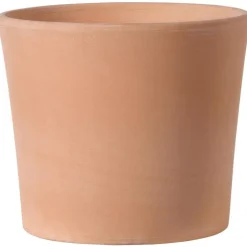 Vase cilindrico clair en terre cuite D16 x H13,7