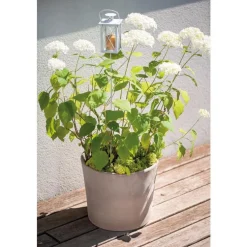 Vase Cilindrico Gris grafite en terre cuite D20 x H17