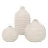 Vase en porcelaine blanc Meruna M - Ø 15 x H 14 cm