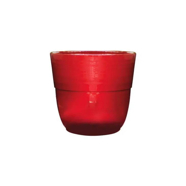 Vase Rebord coquelicot H 27 x Ø 30 cm