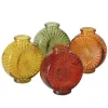 Vase rond en verre coloré Gebby - 15,2 x 7,2 x 17,3 cm
