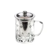 Verre pour le thé Tea For One Olivia coloris transparent en verre - 9 x 13,5 x 12 cm