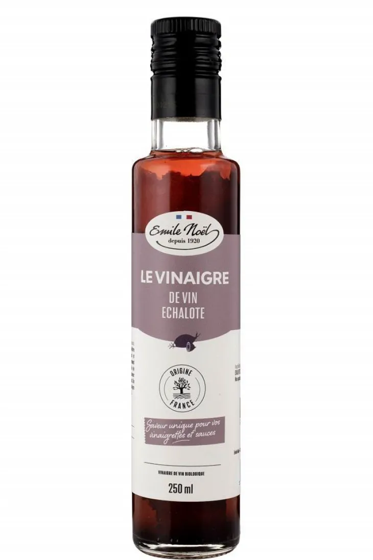 Vinaigre d’échalote bio en bouteille de 250 ml