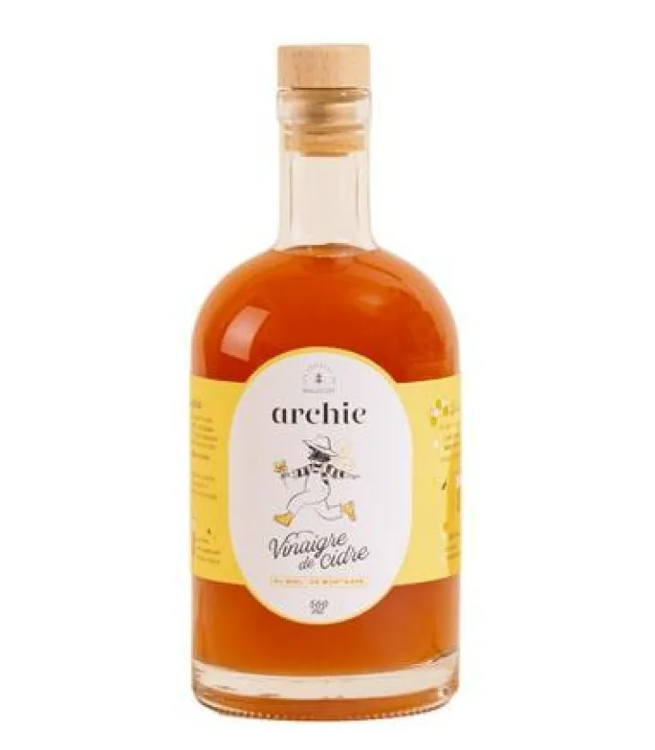 Vinaigre de cidre au miel bio Archie - 500 ml