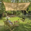 Voile rectangulaire coloris beige en jute - 3 x 2 m