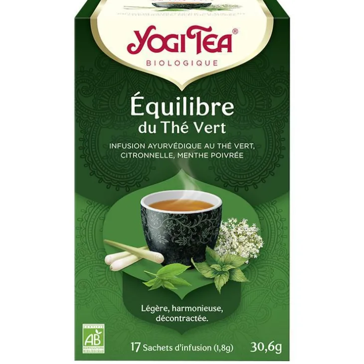 Yogi Tea Équilibre du thé vert – La boîte de 17 sachets
